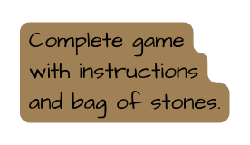 Complete game with instructions and bag of stones